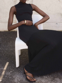 Платье макси MANGO модель 17071281_99 Фото