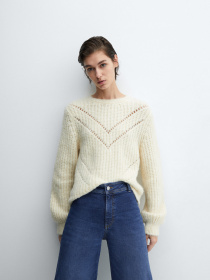 Широкие джинсы MANGO Catherin модель 67040325_TO Фото