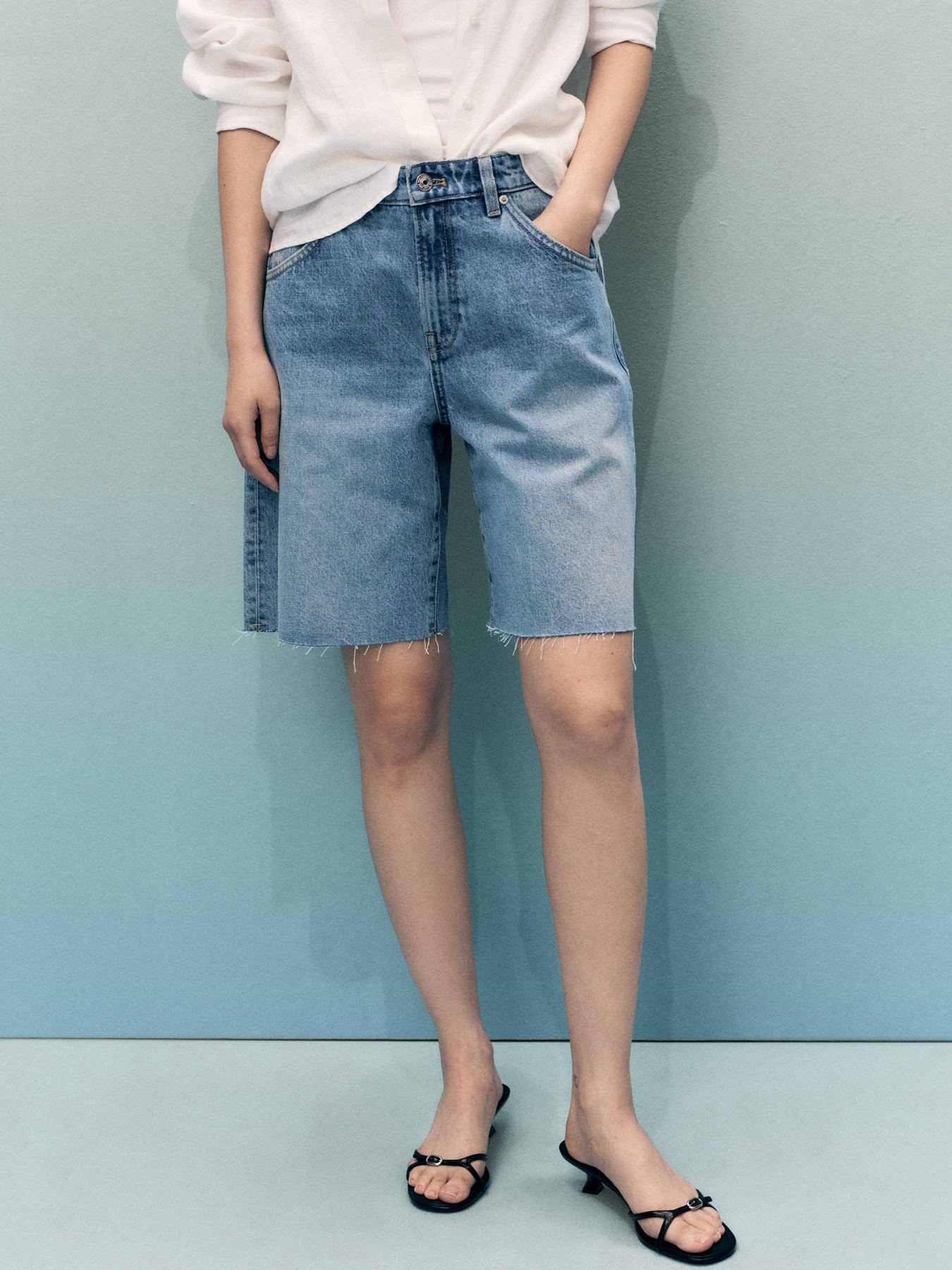 Шорти джинсові MANGO модель 17081193_TM Фото