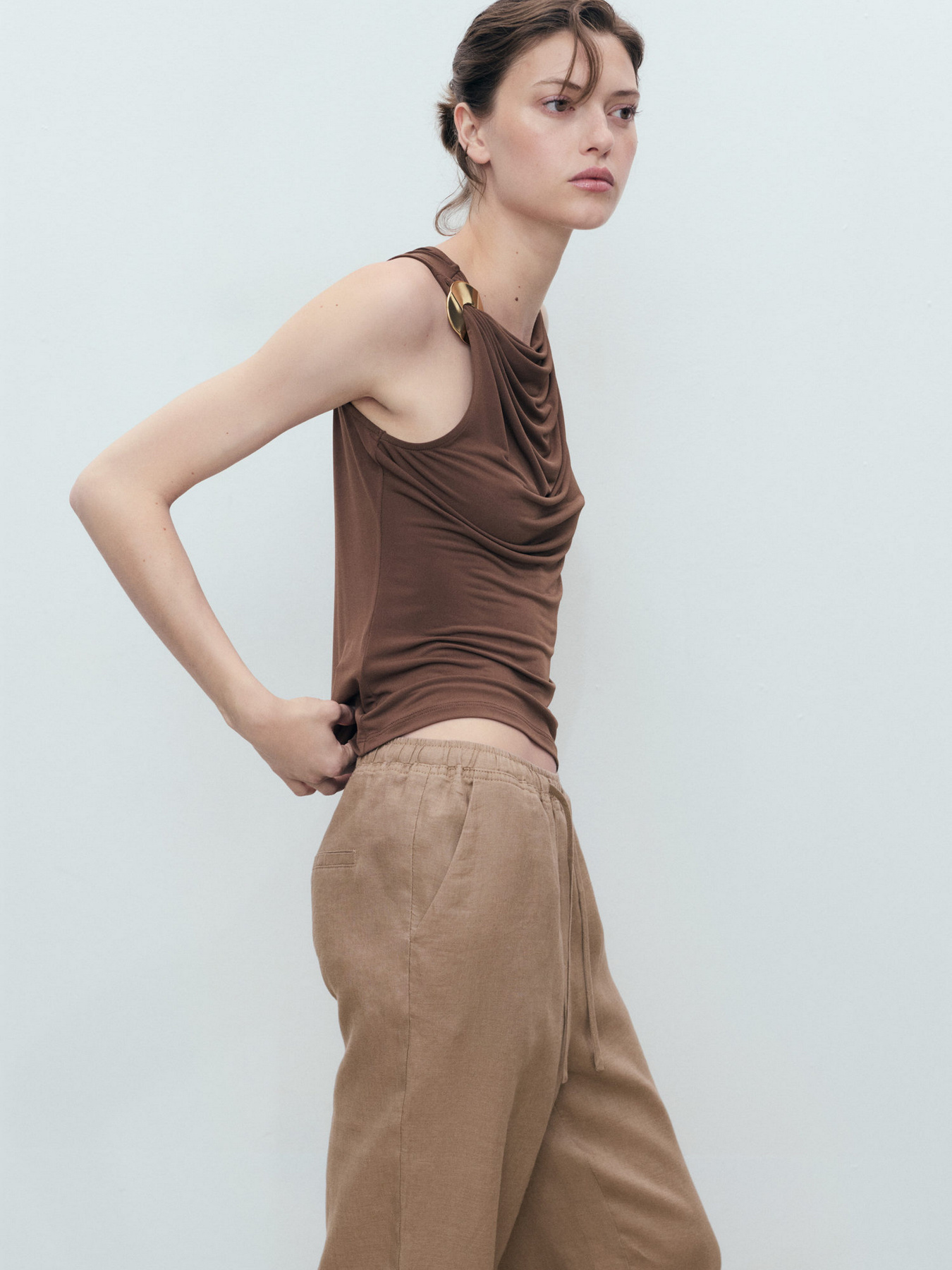 Брюки повседневные MANGO модель 17091162_35 Фото