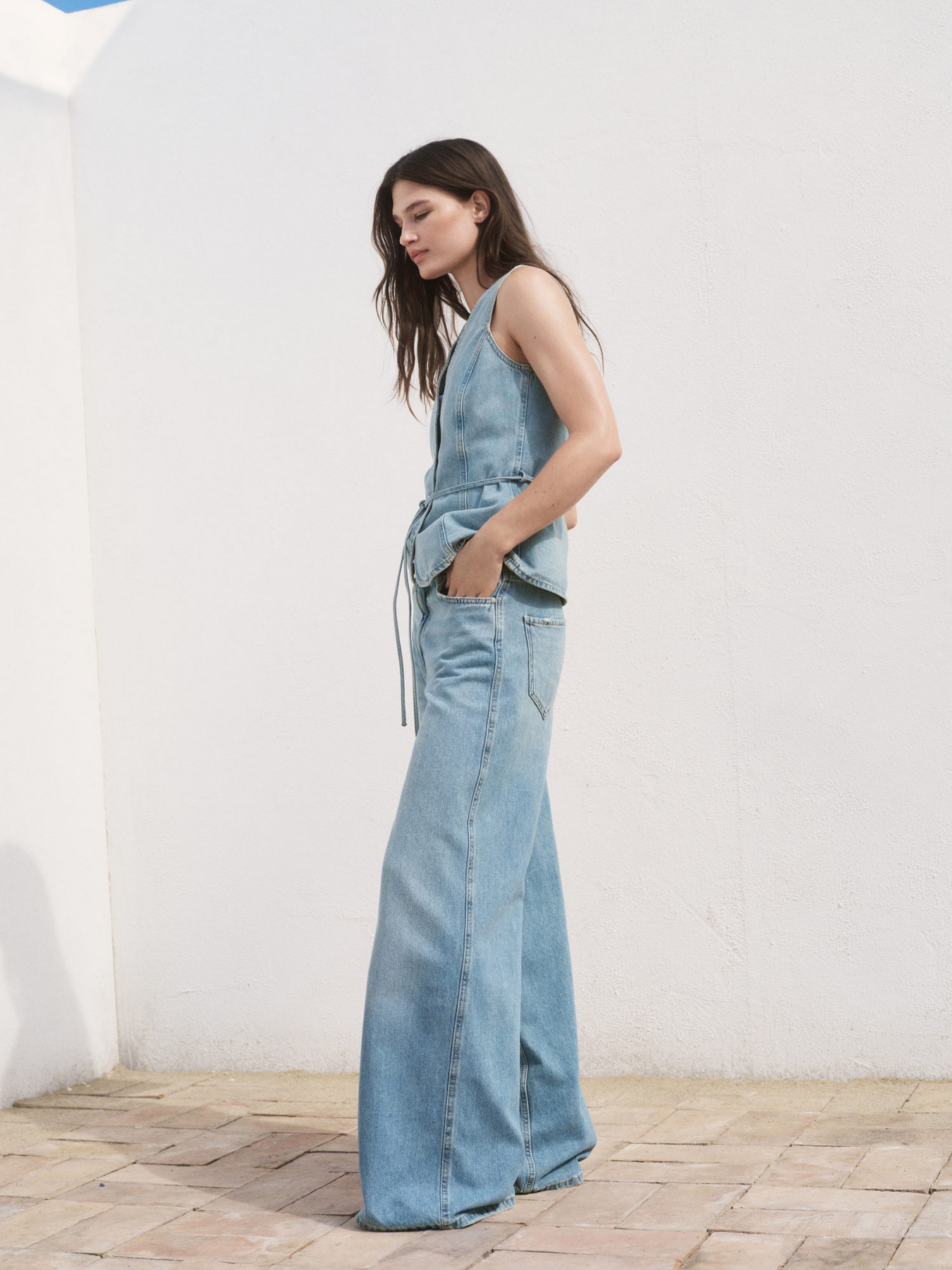 Широкі джинси MANGO модель 17091272_TM Широкі джинси MANGO модель 17091272_TM Фото