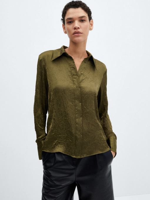 Рубашка повседневная MANGO Arru модель 67040457_43 Фото