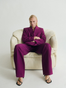 Штани класичні MANGO модель 17021267_88 Фото