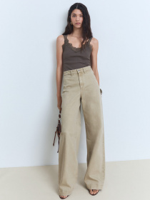 Широкі джинси MANGO модель 87068644_37 Фото