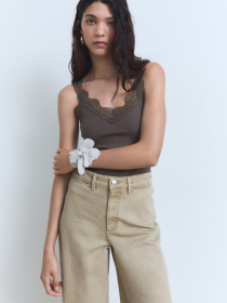 Широкі джинси MANGO модель 87068644_37 Фото