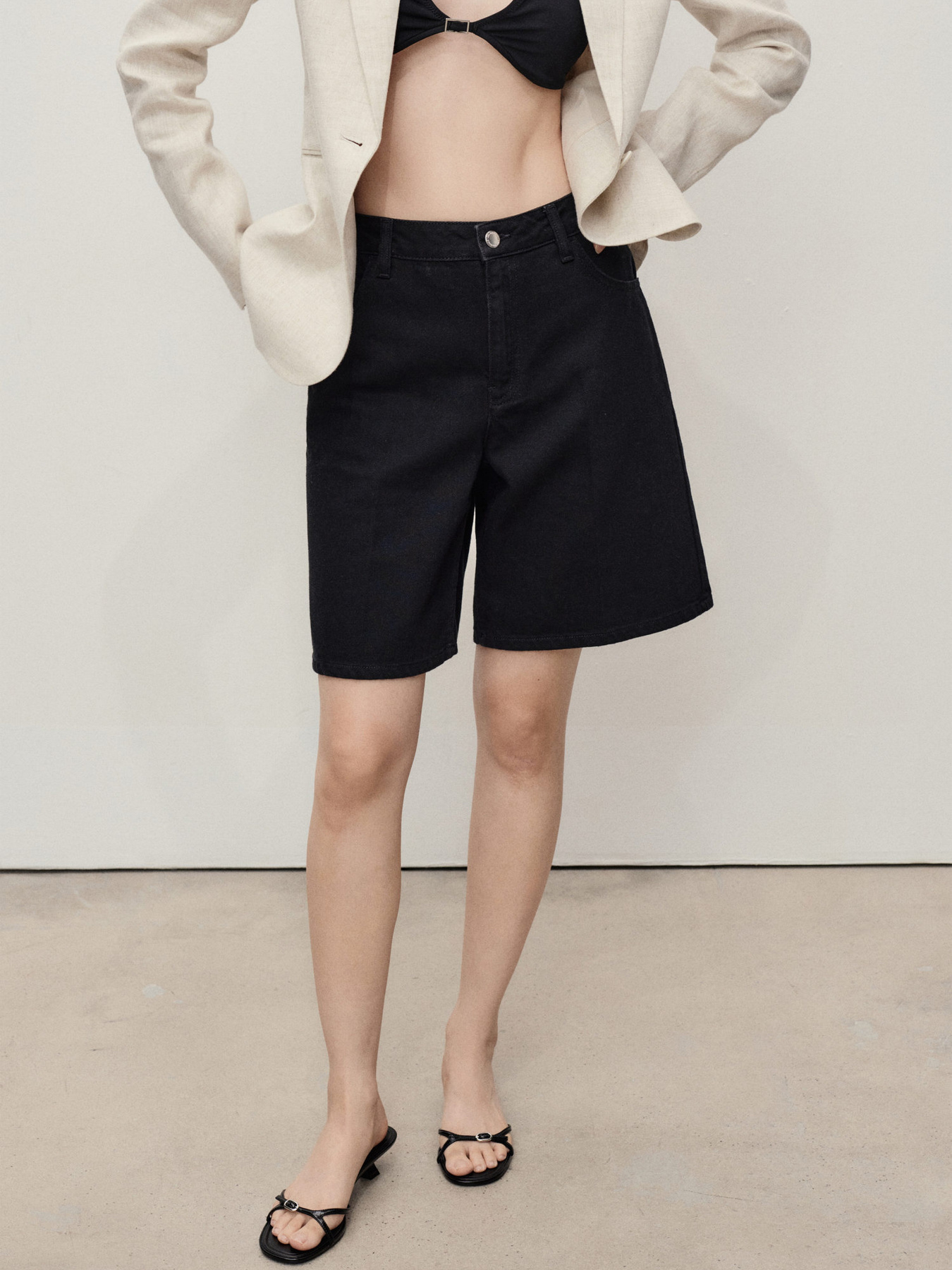 Джинсовые шорты MANGO модель 17081207_TN Фото