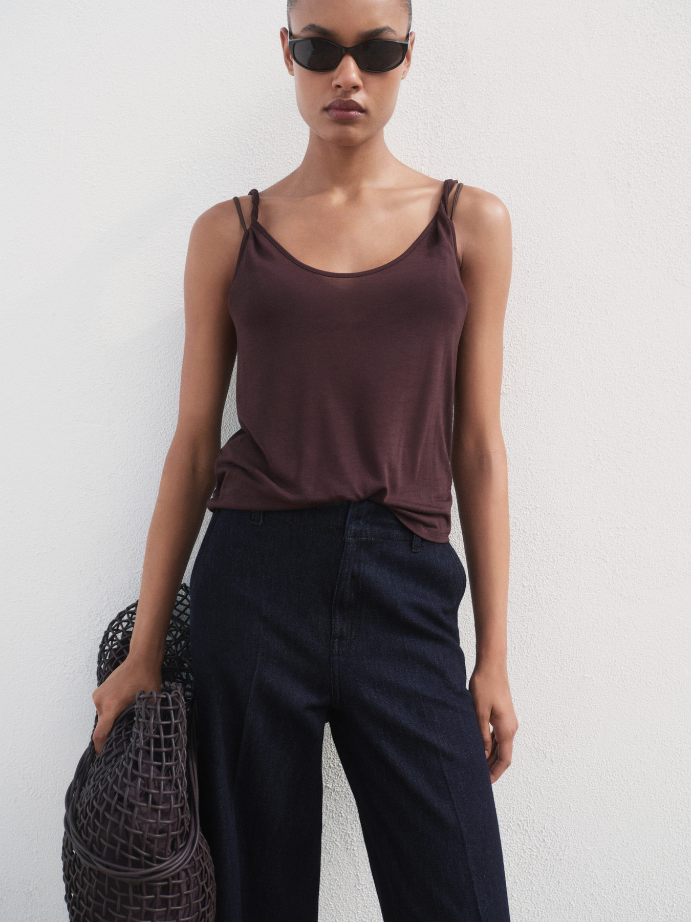 Широкие джинсы MANGO модель 17093327_TS Фото