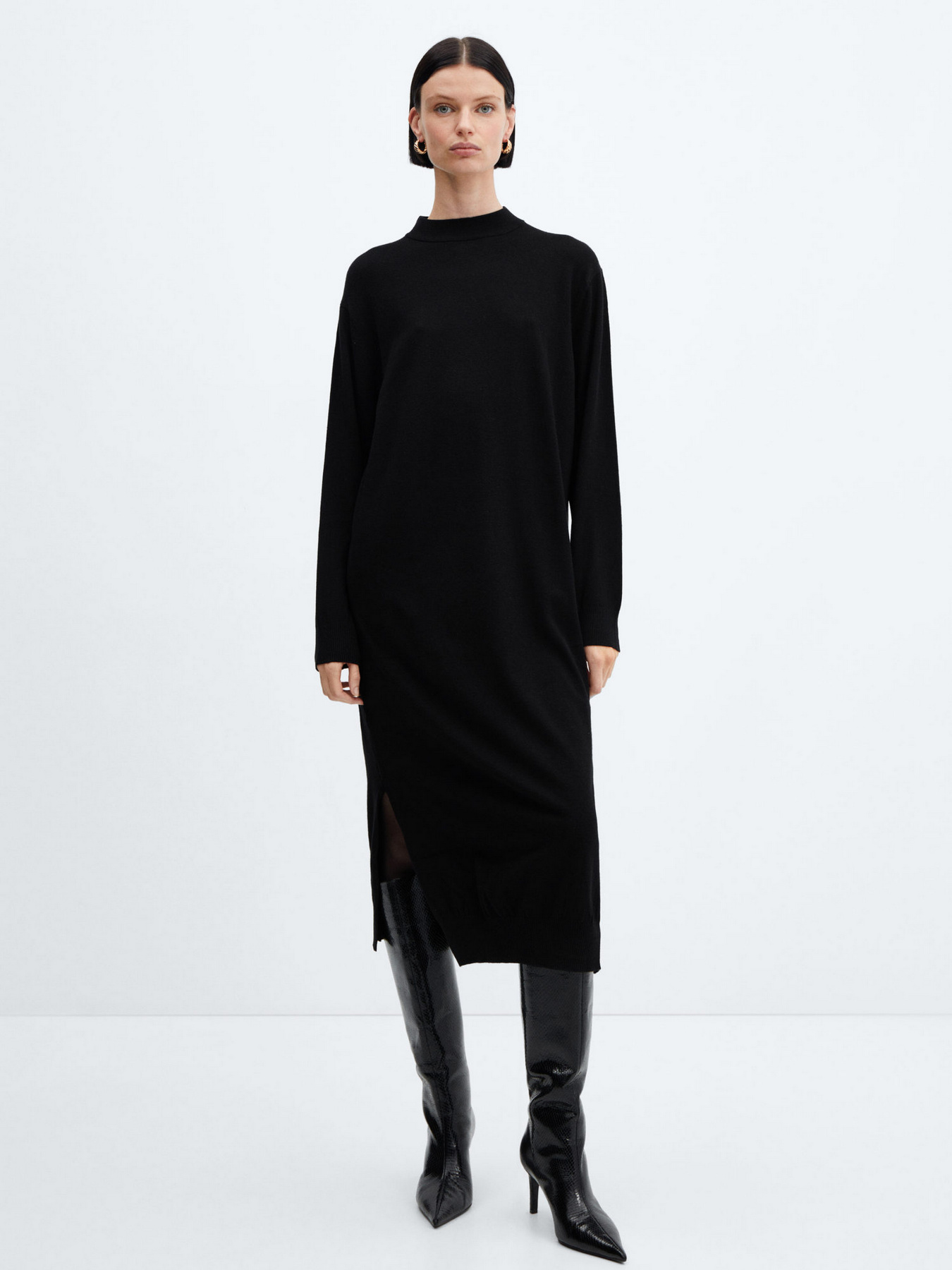 Платье миди MANGO Vieira модель 67040474_99 Платье миди MANGO Vieira модель 67040474_99 Фото