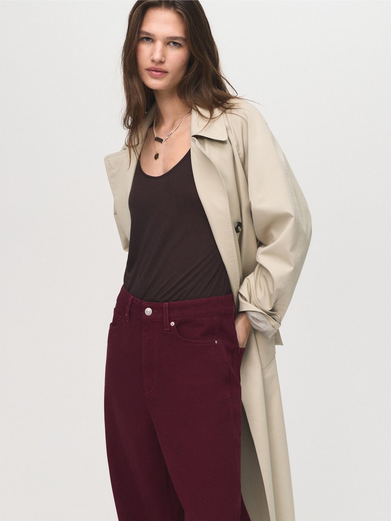 Широкие джинсы MANGO модель 17014792_77 Фото