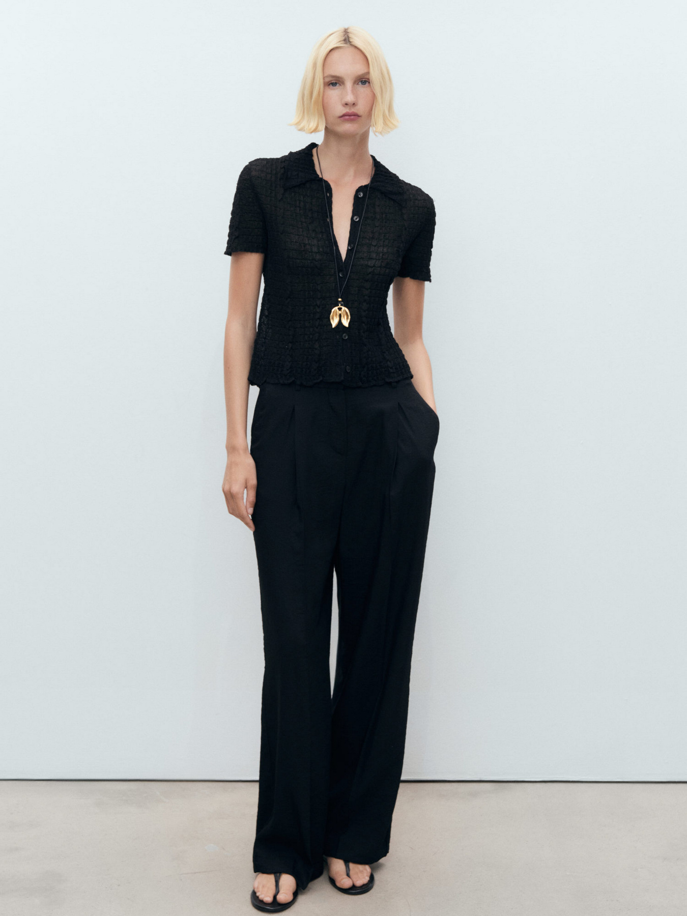 Класичні штани MANGO модель 17071515_99 Фото