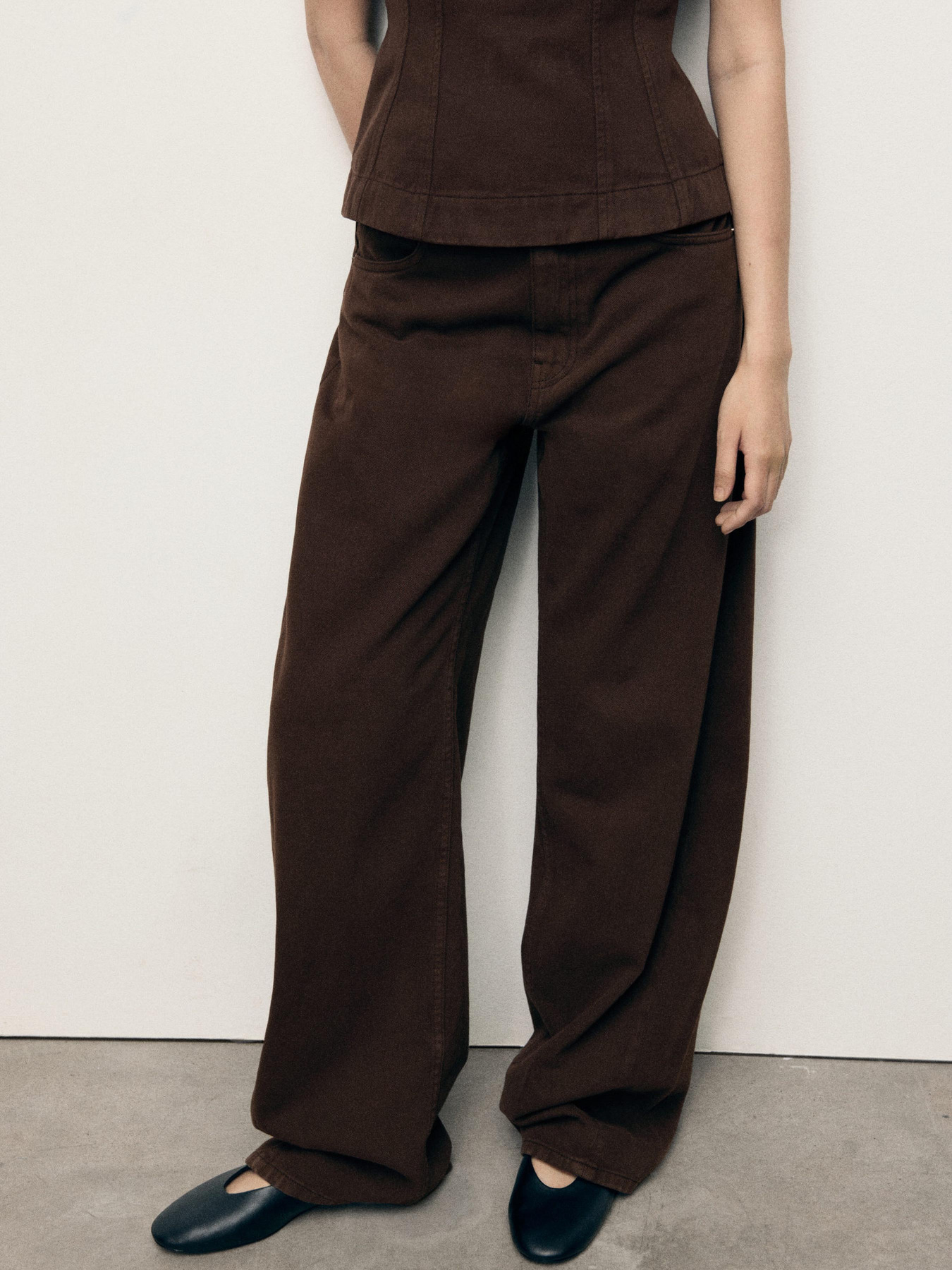 Широкие джинсы MANGO модель 17044142_32 Фото