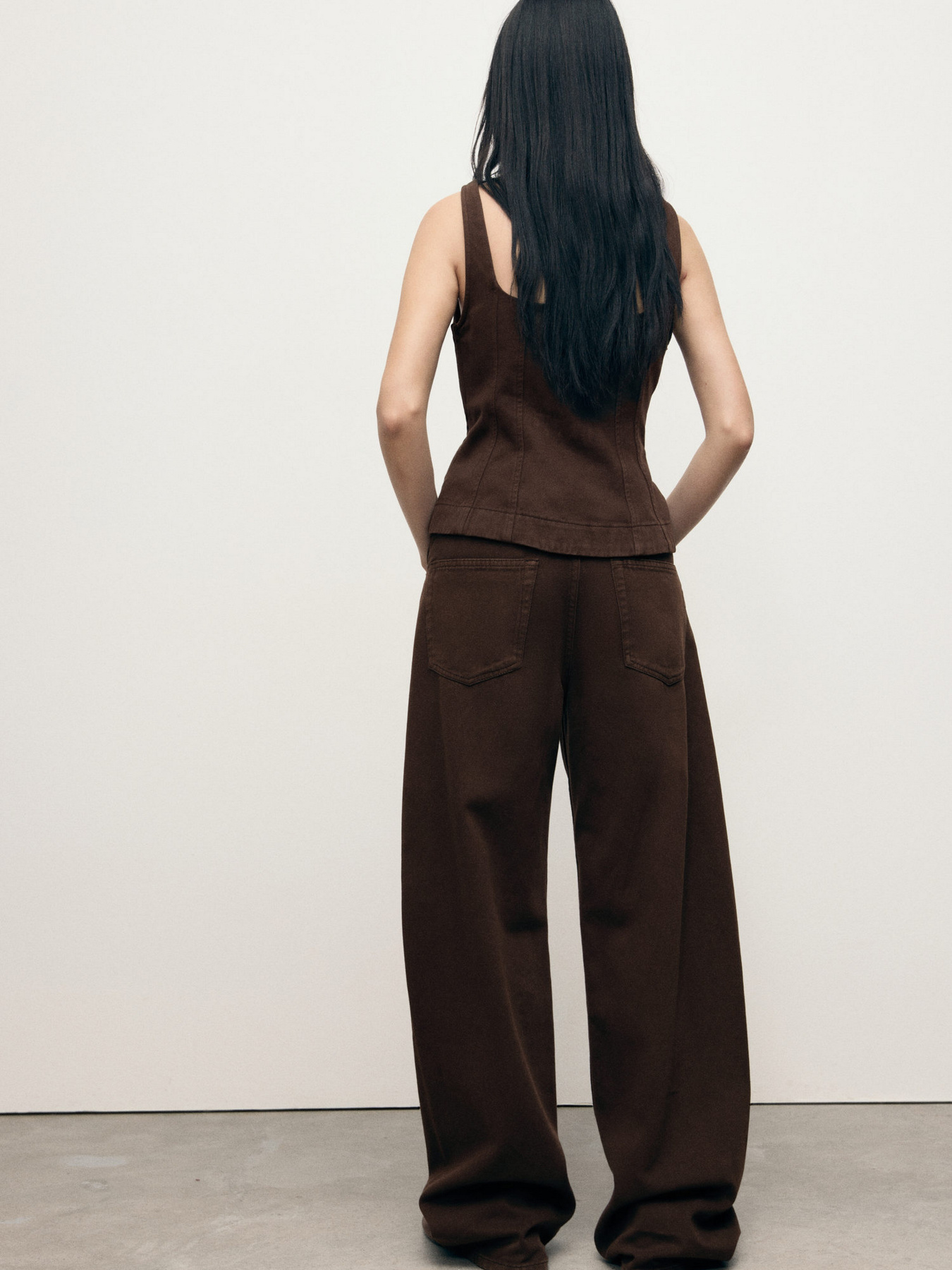 Широкі джинси MANGO модель 17044142_32 Широкі джинси MANGO модель 17044142_32 Фото