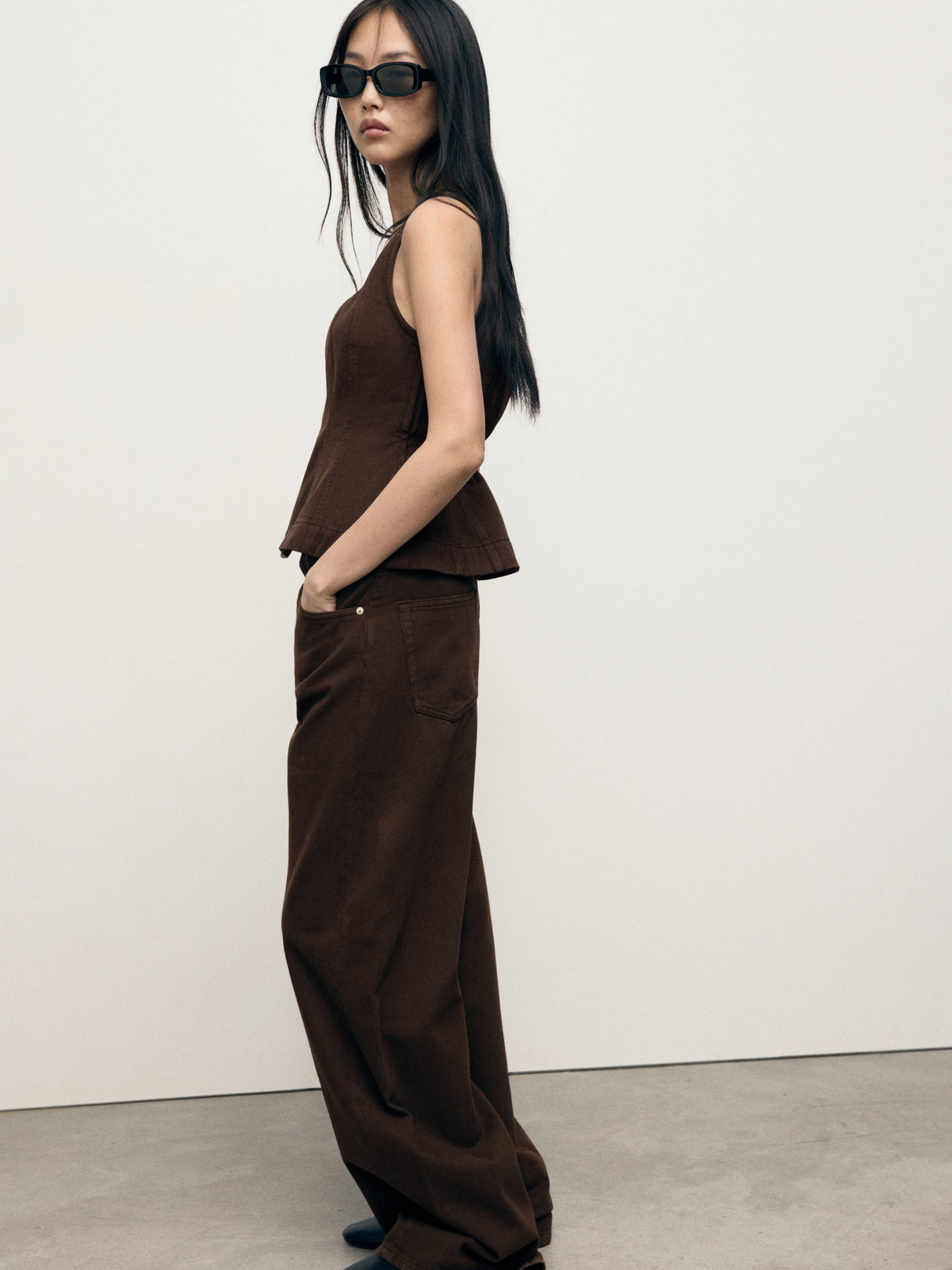 Широкі джинси MANGO модель 17044142_32 Широкі джинси MANGO модель 17044142_32 Фото