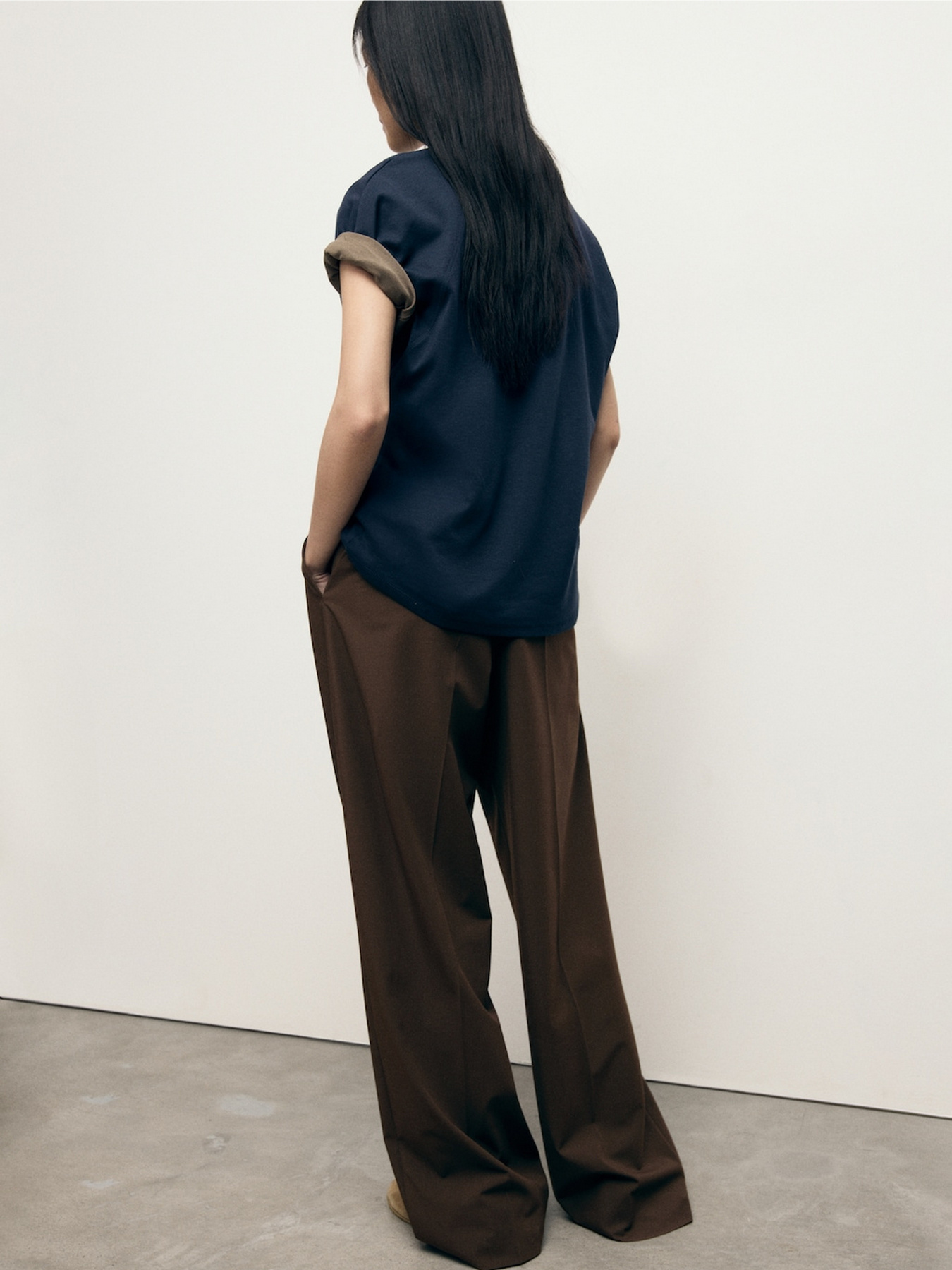 Класичні штани MANGO модель 17094096_30 Фото