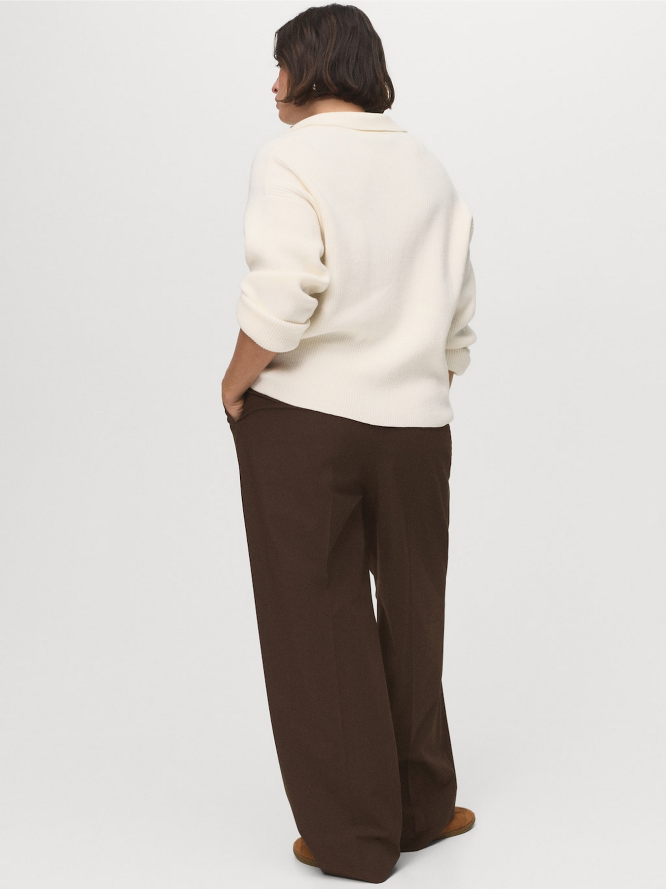 Класичні штани MANGO модель 17094096_30 Фото