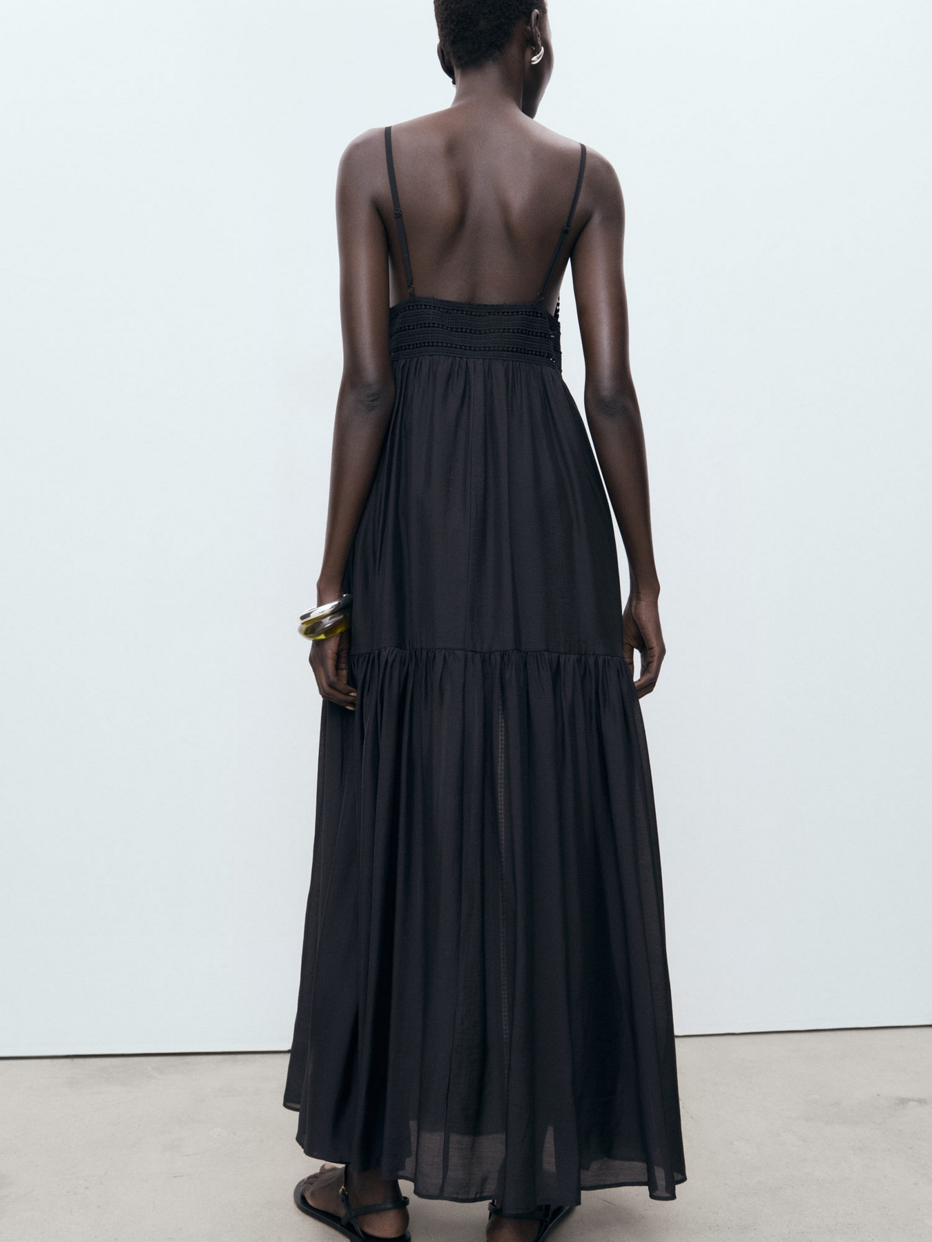 Платье макси MANGO модель 17002539_99 Фото