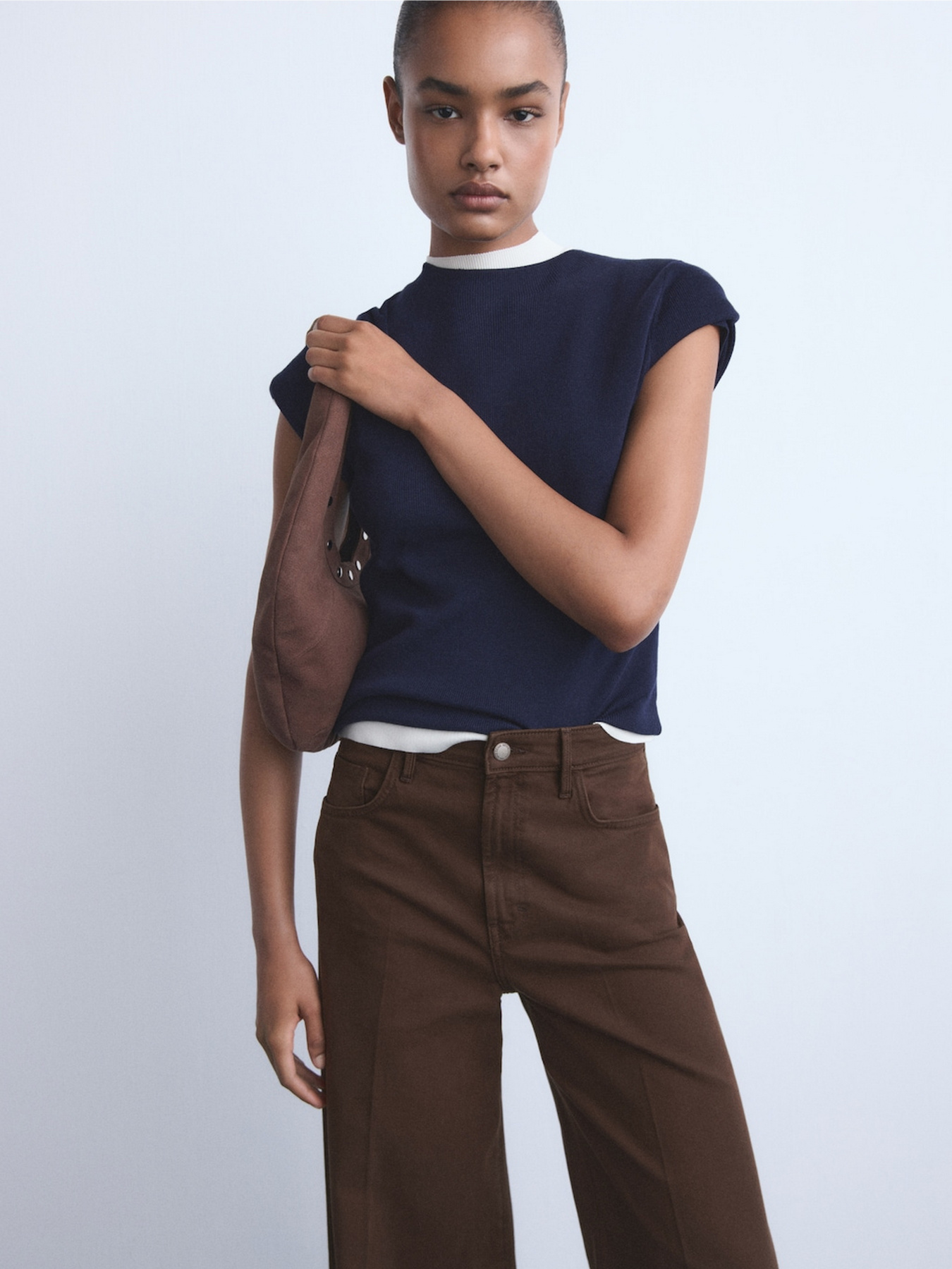 Широкие джинсы MANGO модель 17024108_32 Фото