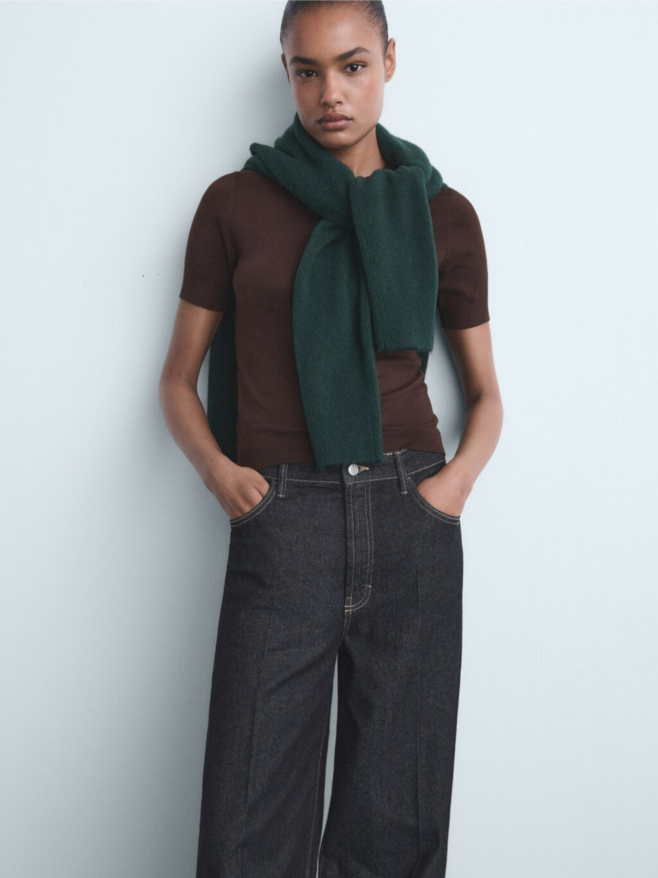 Широкі джинси MANGO модель 17034118_TS Широкі джинси MANGO модель 17034118_TS Фото