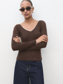 Лонгслів MANGO модель 17084094_30 Фото