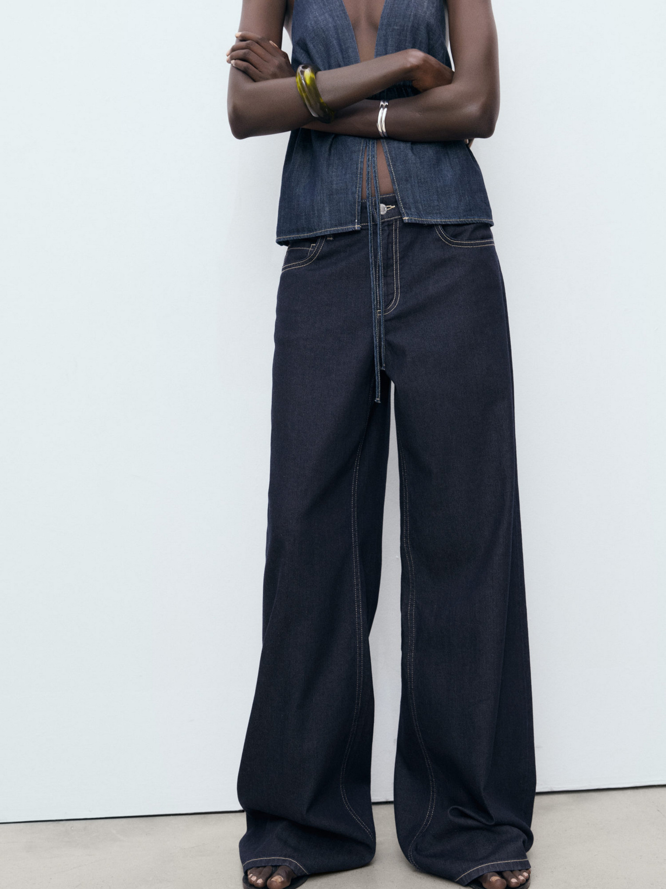 Широкие джинсы MANGO модель 17072901_TS Фото