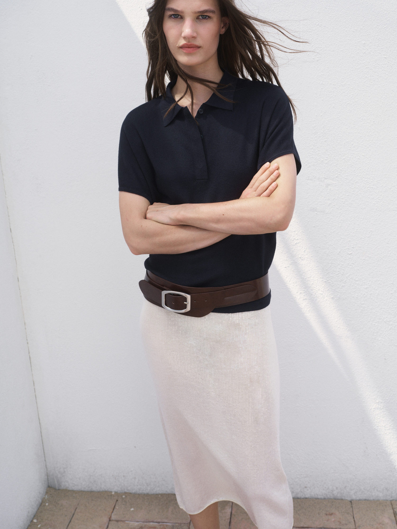 Поло MANGO модель 17014105_56 Фото