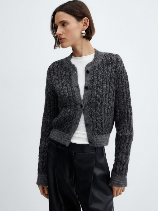 Кардиган MANGO Griz модель 67050480_96 Фото