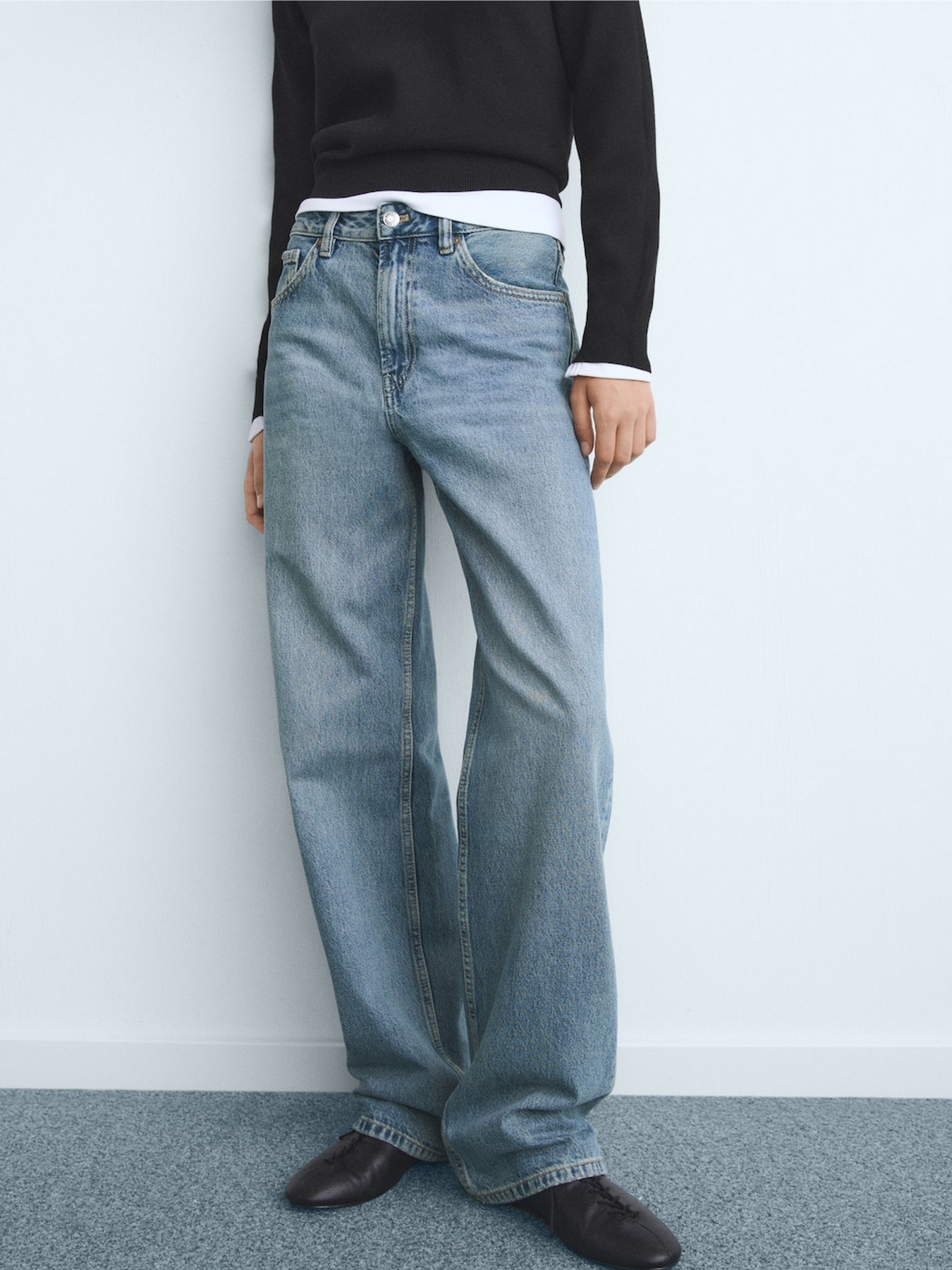 Прямые джинсы MANGO модель 17034103_TM Фото