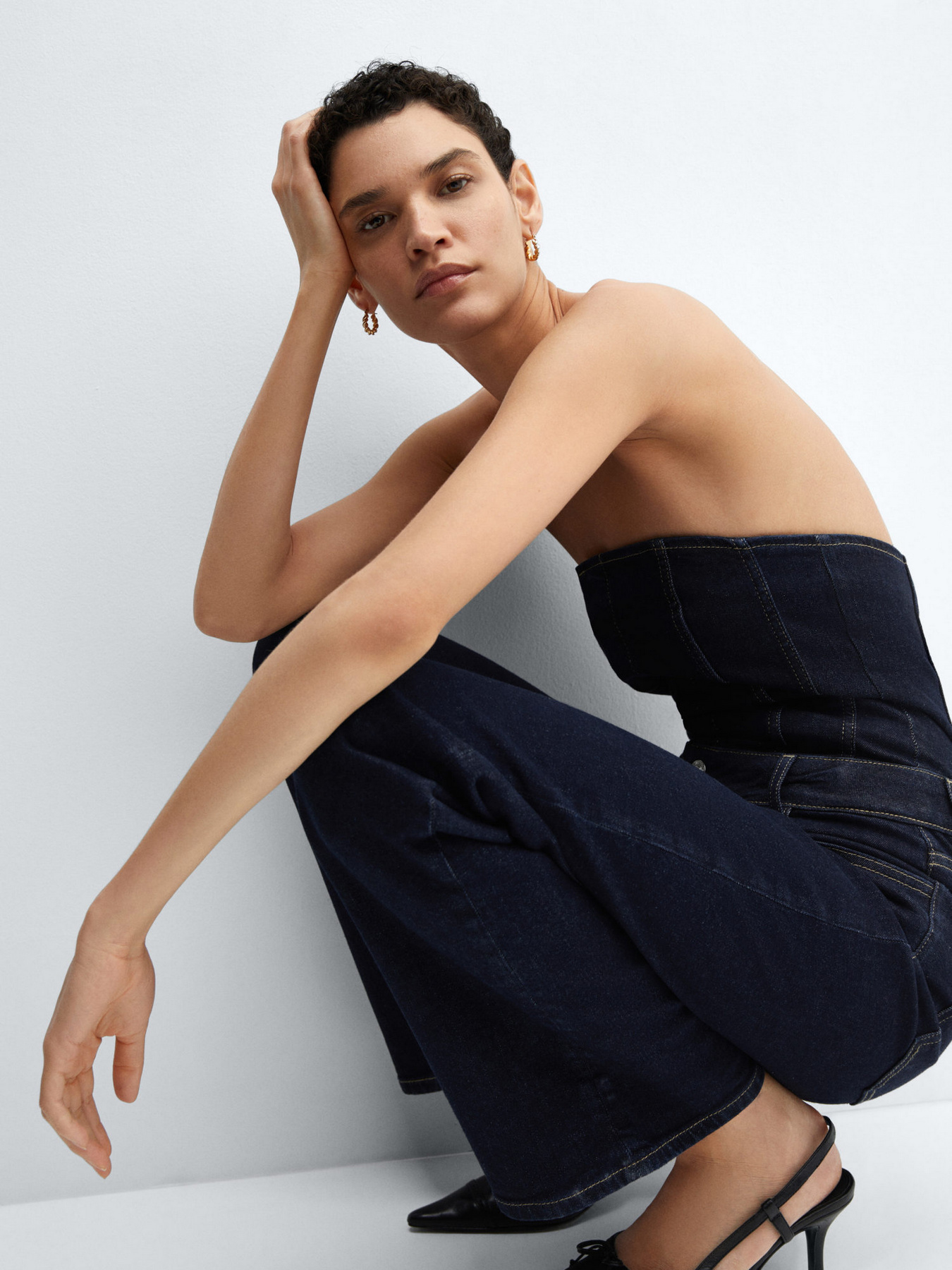 Джинсовий комбінезон MANGO Danielle модель 67050481_TS Фото