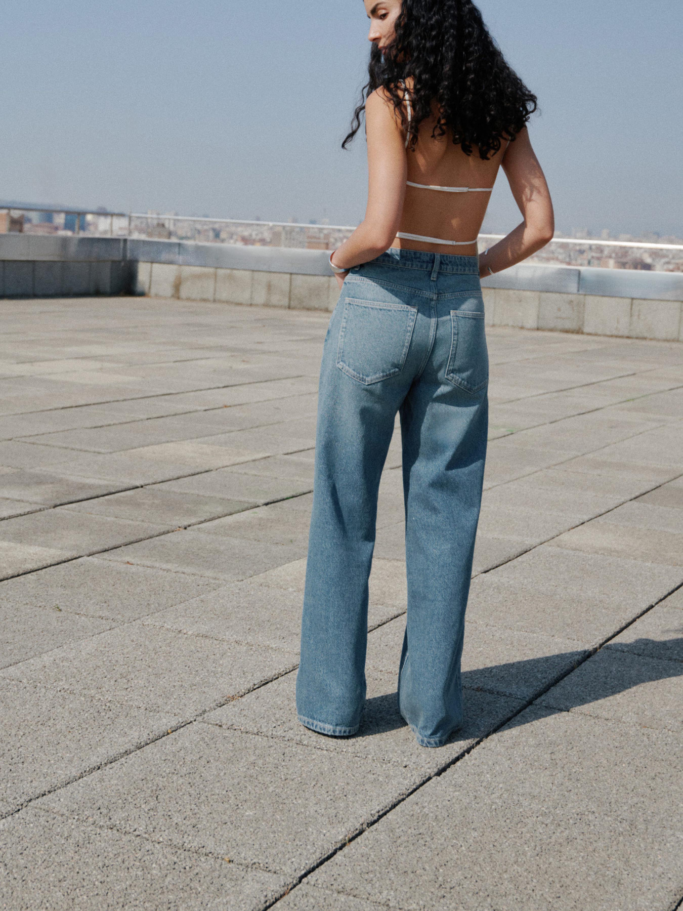 Широкие джинсы MANGO модель 17053320_TM Фото