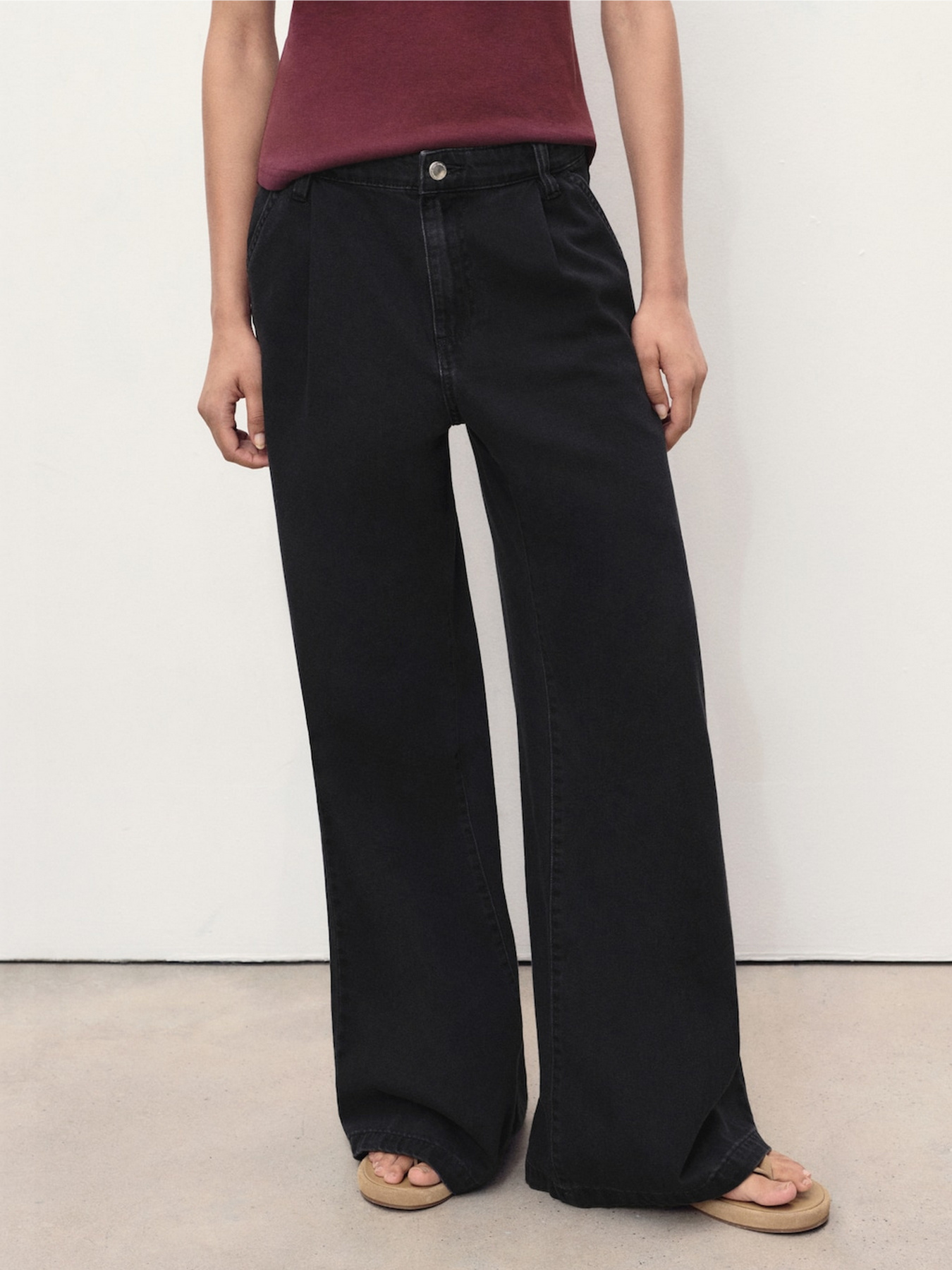 Широкие джинсы MANGO модель 17034095_TN Фото