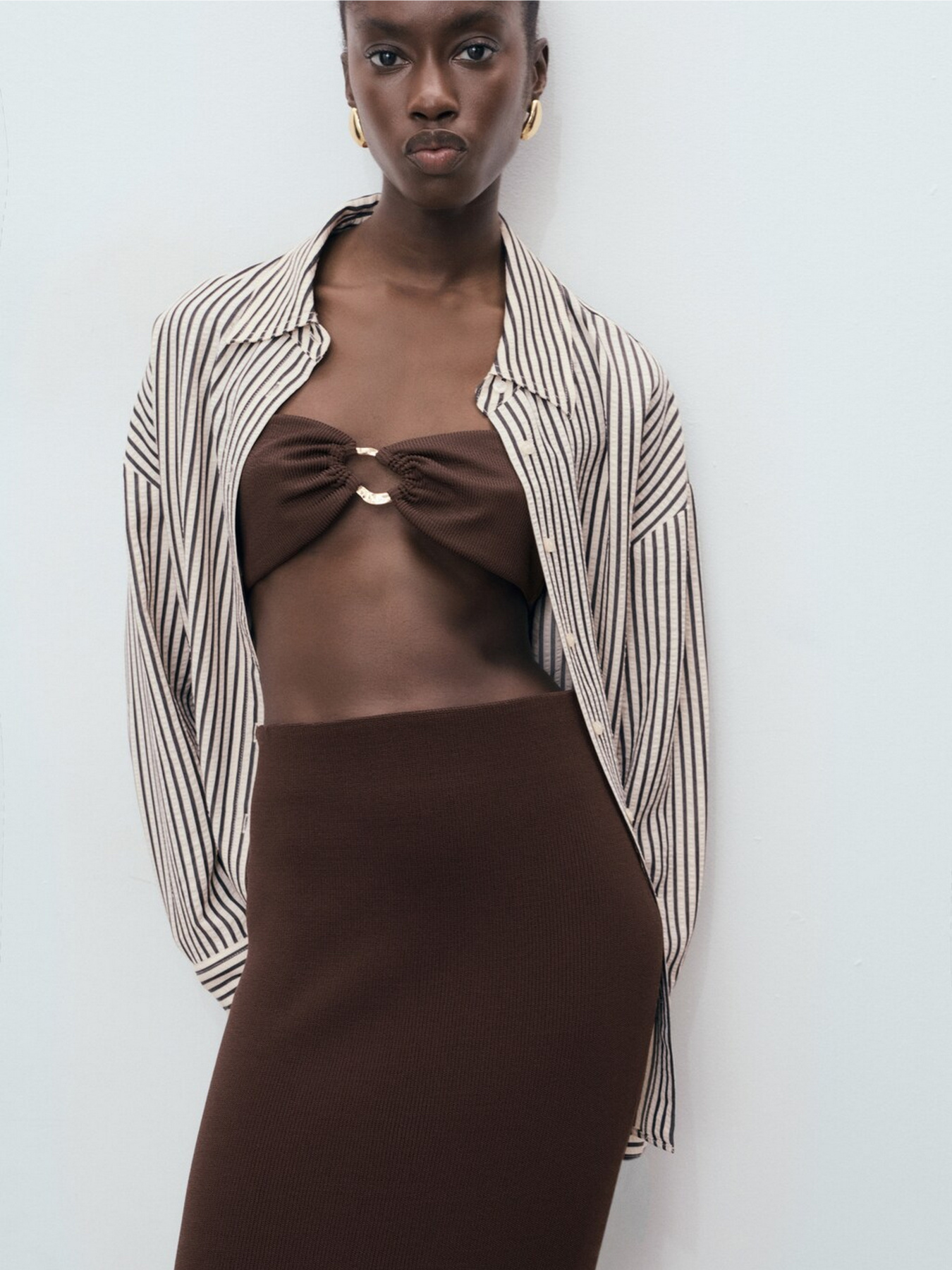 Юбка миди MANGO модель 17074098_32 Фото