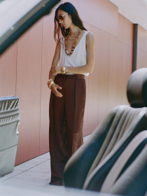 Класичні штани MANGO модель 17014148_32 Фото