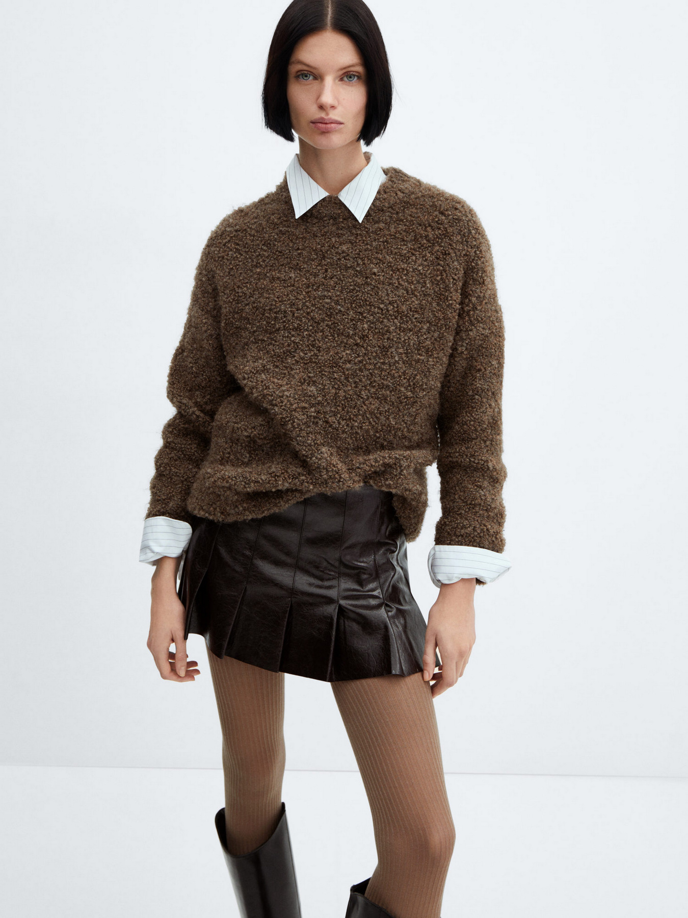 Юбка мини MANGO Caroline модель 67060456_77 Фото