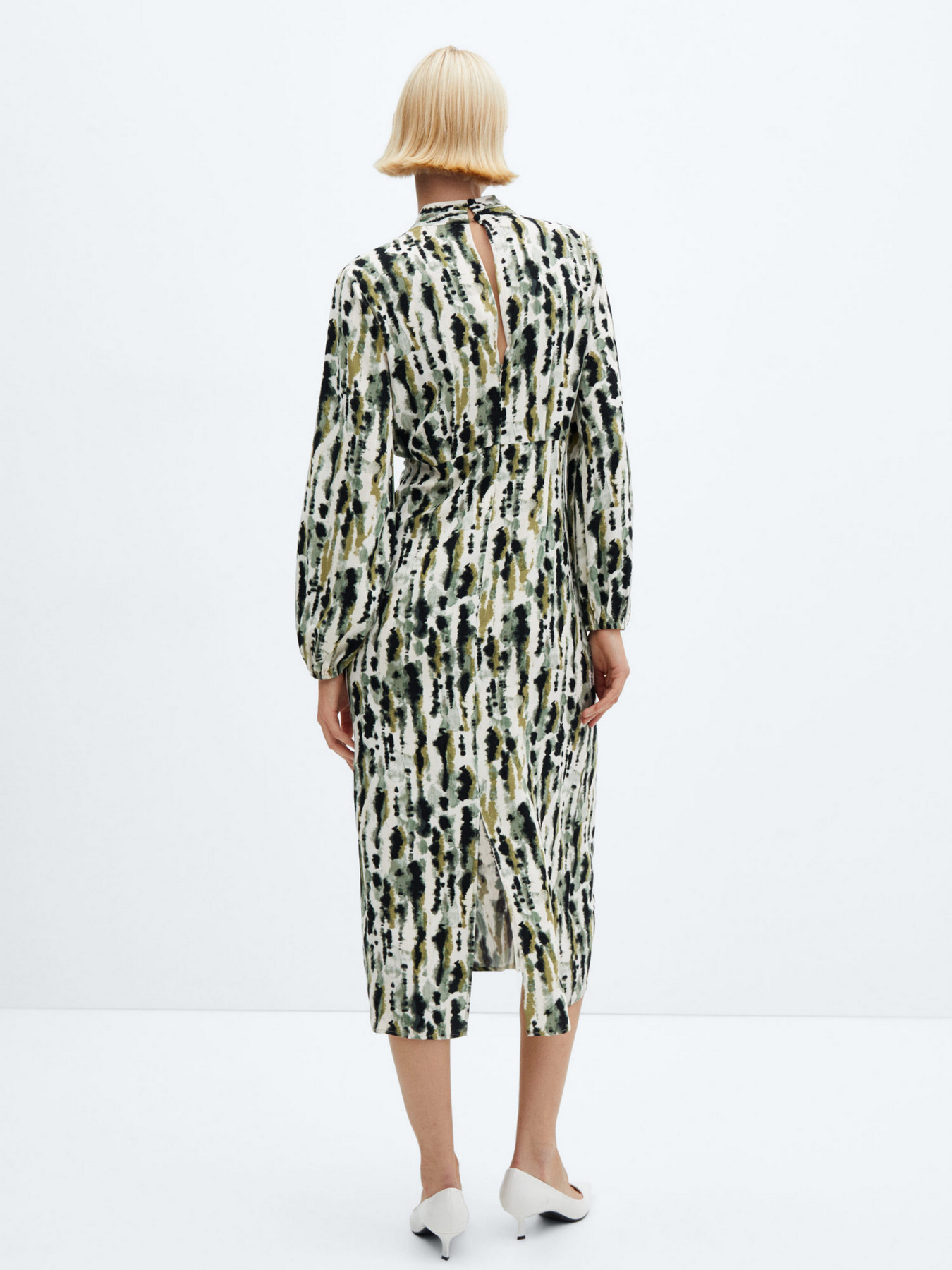 Платье миди MANGO Leonor модель 67060468_5 Платье миди MANGO Leonor модель 67060468_5 Фото