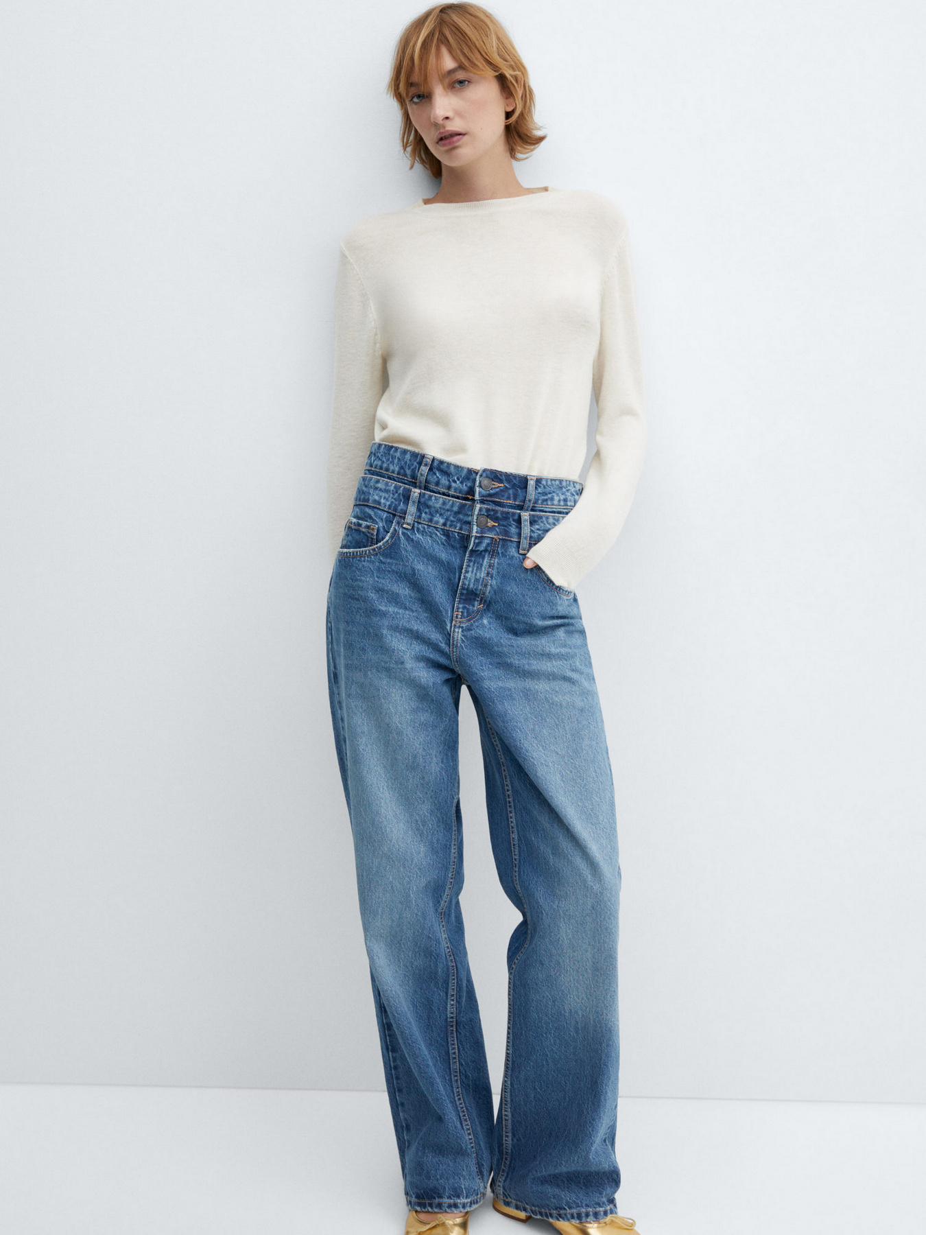 Прямі джинси MANGO Doro модель 67060485_TO Фото