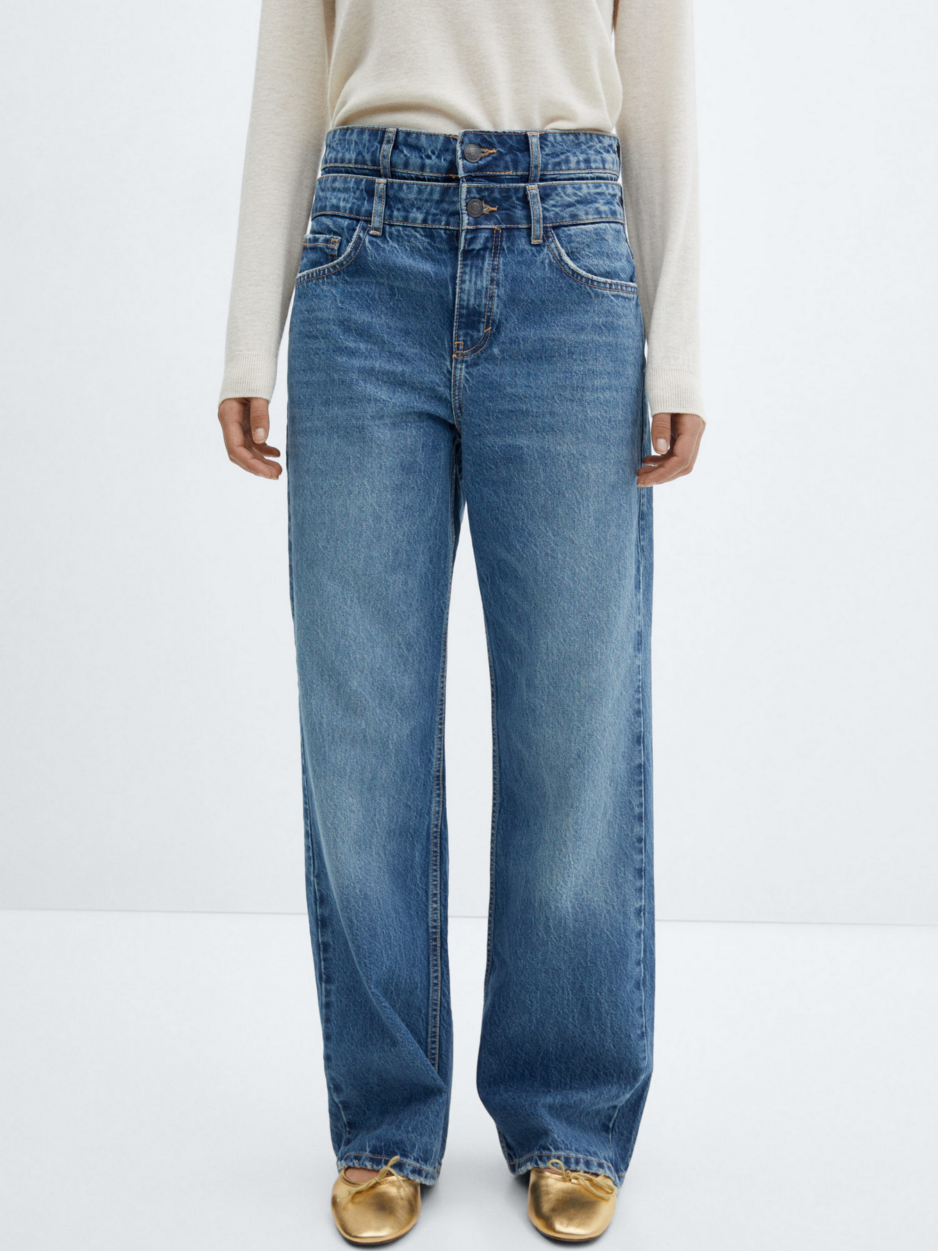 Прямі джинси MANGO Doro модель 67060485_TO Фото