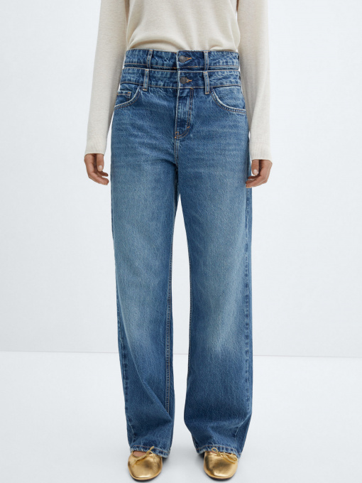 Прямые джинсы MANGO Doro модель 67060485_TO Фото