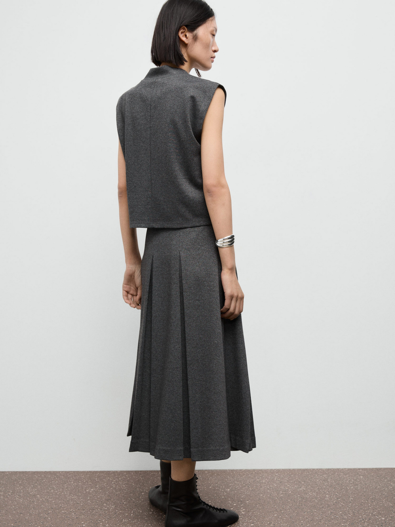 Юбка миди MANGO модель 17085817_92 Фото