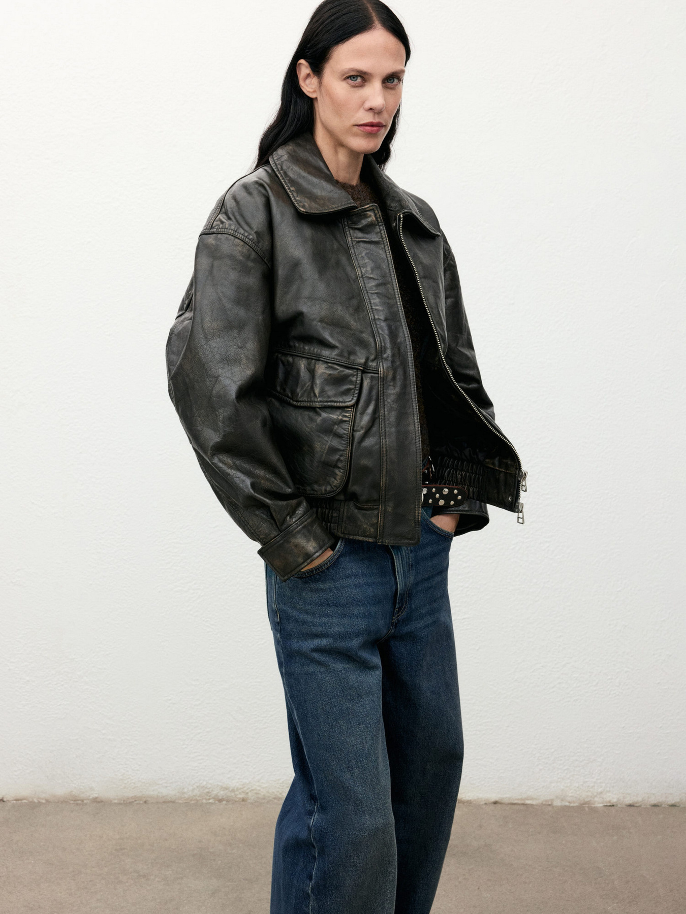 Широкие джинсы MANGO модель 17027813_DO Фото