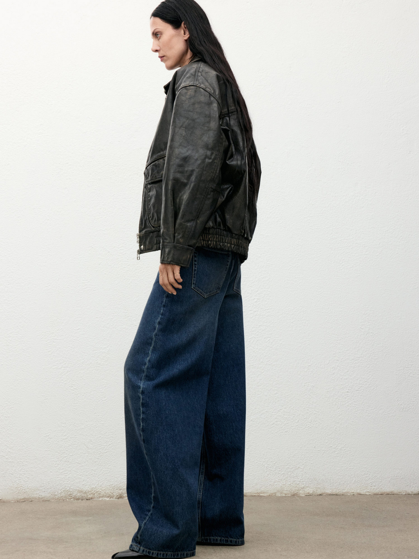 Широкие джинсы MANGO модель 17027813_DO Фото