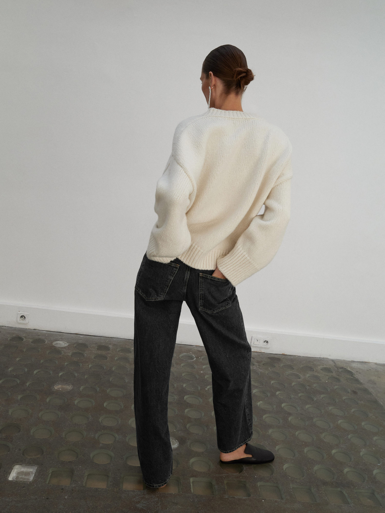 Широкие джинсы MANGO модель 17016358_BB Фото