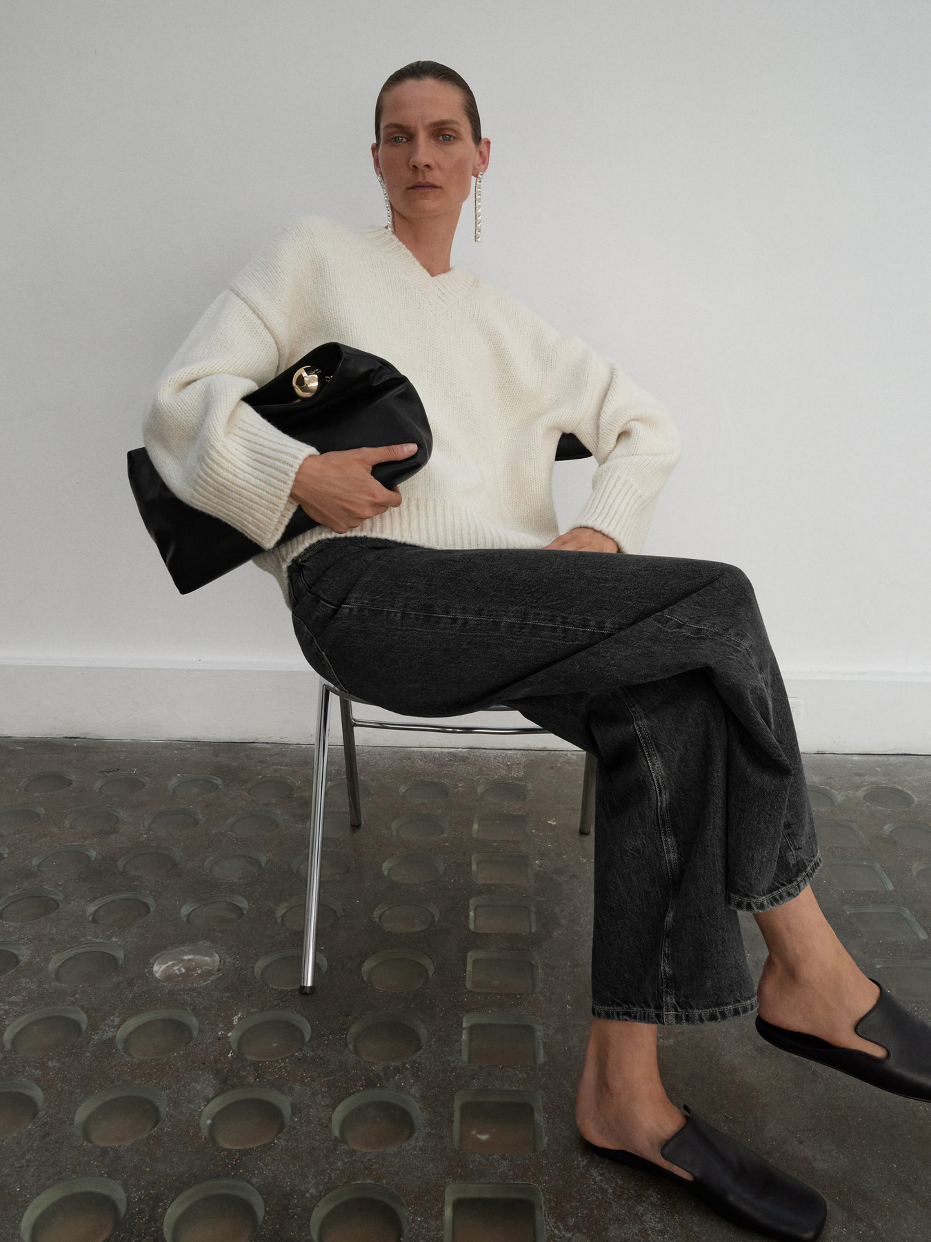 Широкі джинси MANGO модель 17016358_BB Фото