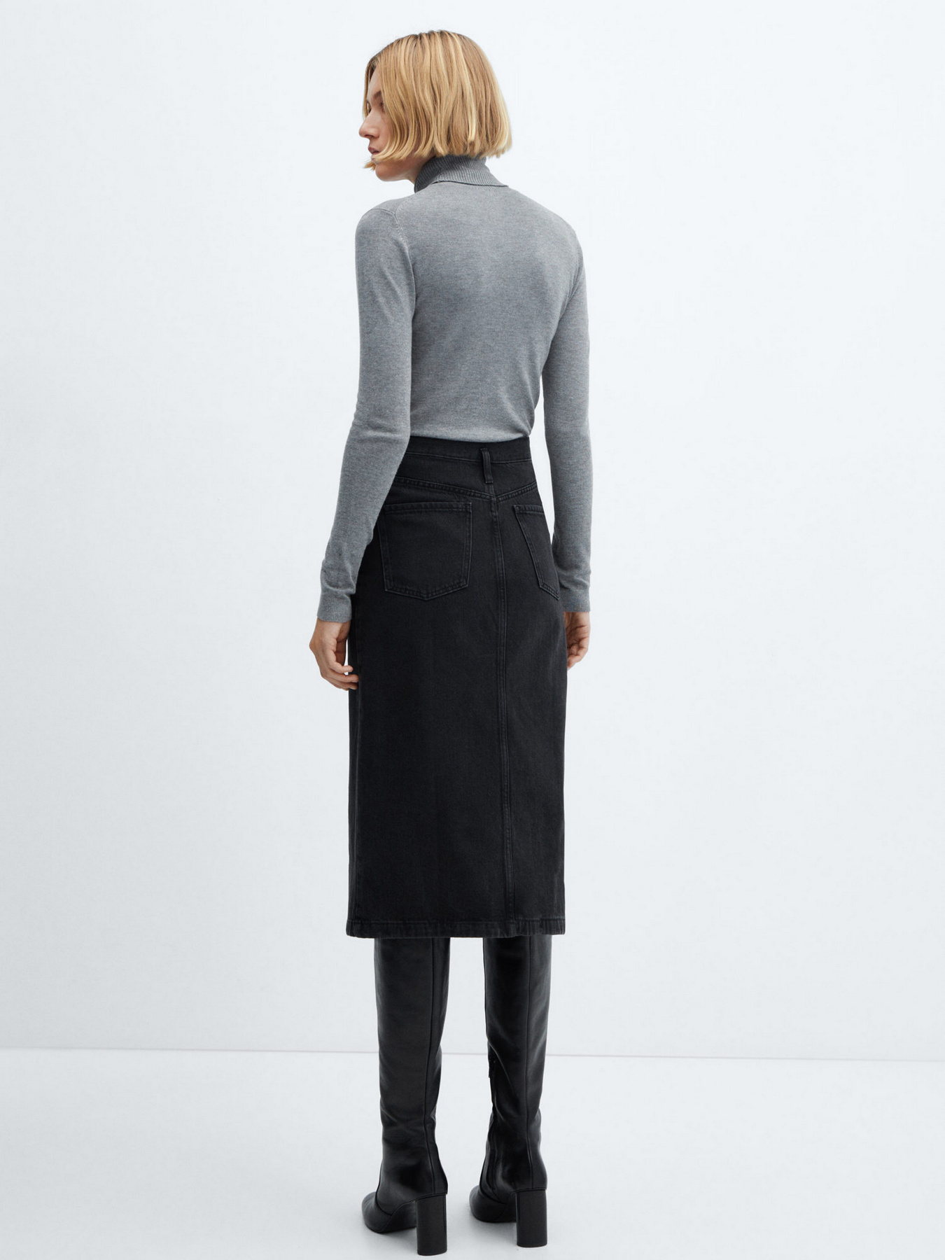 Джинсова спідниця MANGO Soleil модель 67080437_TN Фото