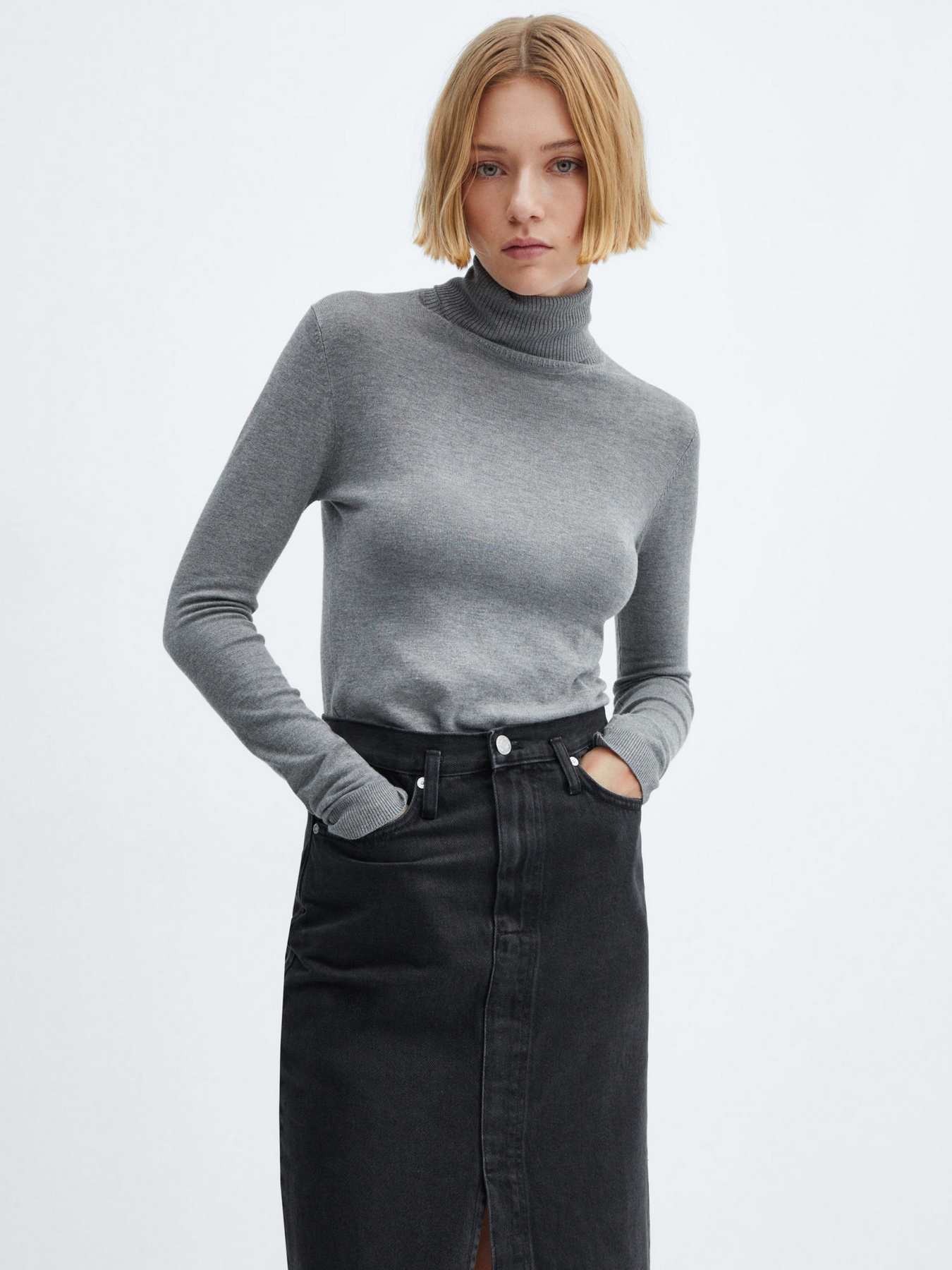 Джинсова спідниця MANGO Soleil модель 67080437_TN Фото