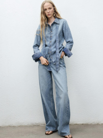 Рубашка повседневная MANGO модель 17054113_TM Фото