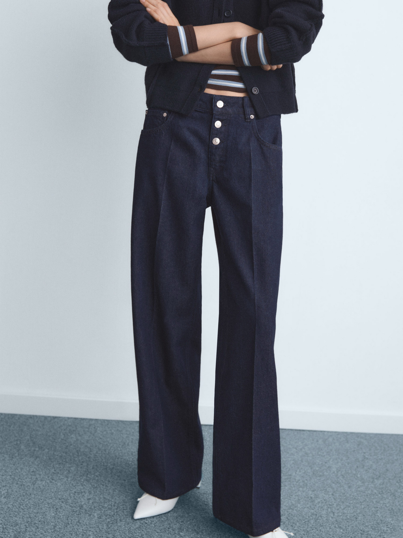 Широкі джинси MANGO модель 17016745_TS Фото