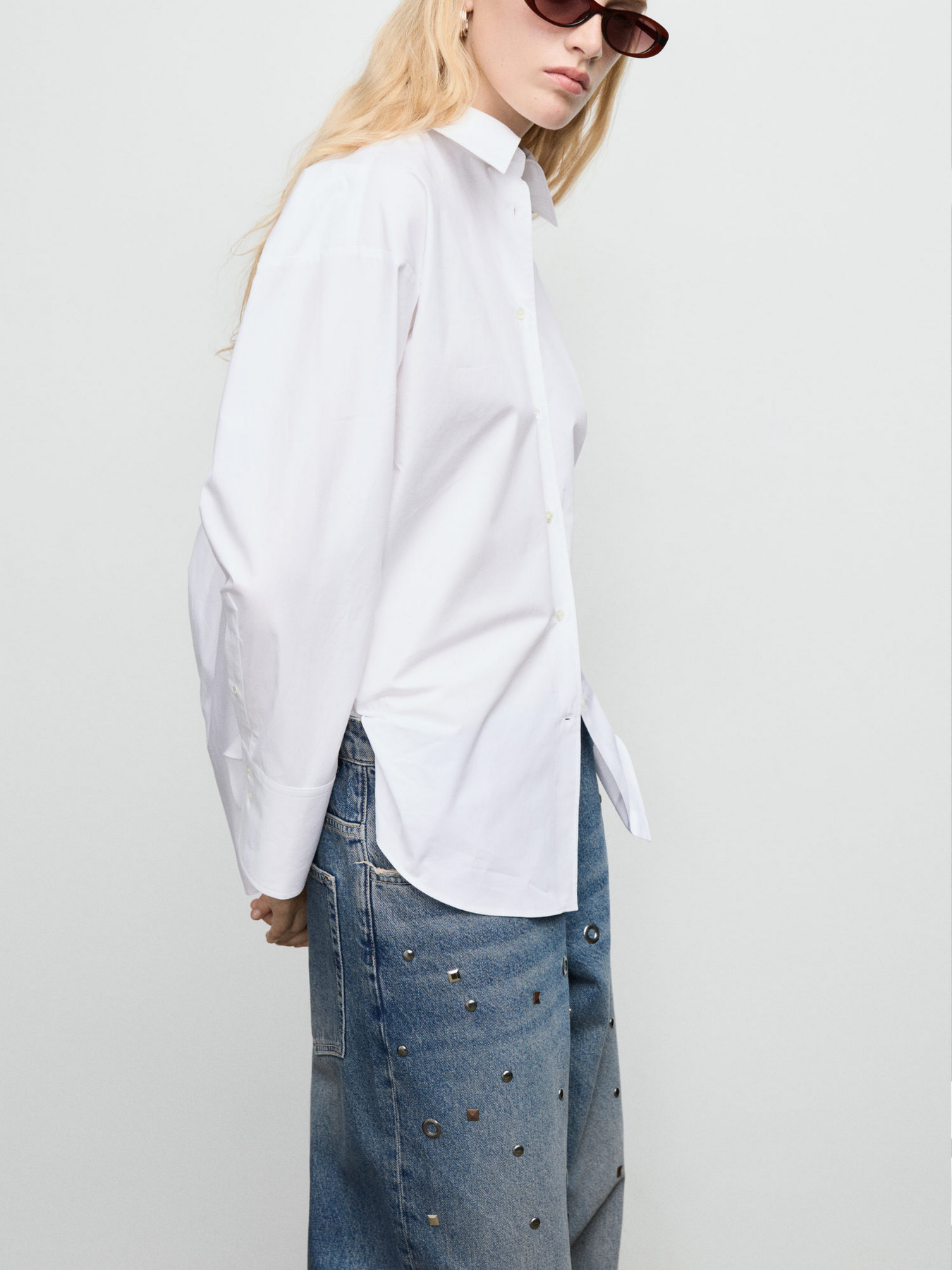 Широкие джинсы MANGO модель 17036005_DO Фото