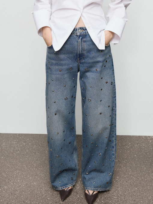 Широкие джинсы MANGO модель 17036005_DO Фото