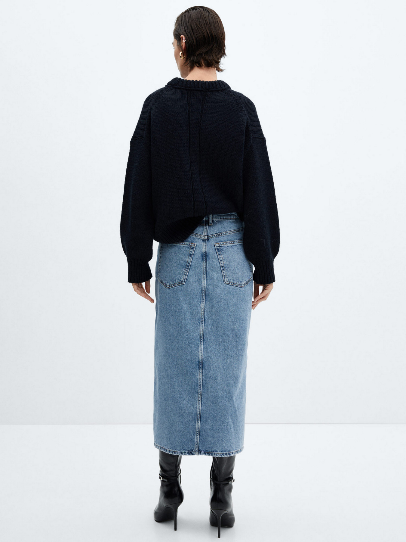 Джинсова спідниця MANGO Jolie модель 67080484_TM Фото