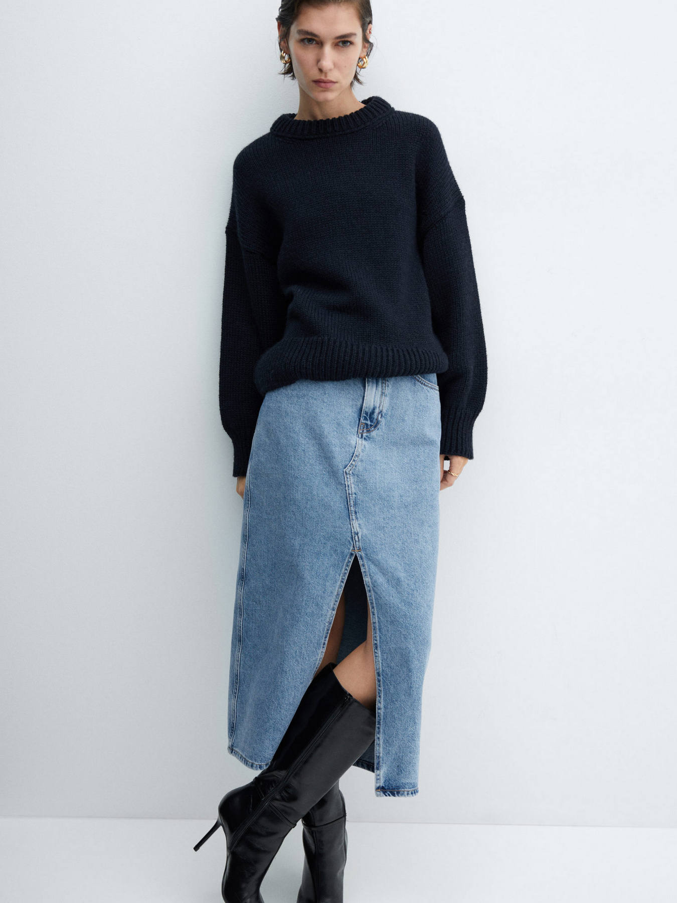 Джинсовая юбка MANGO Jolie модель 67080484_TM Фото